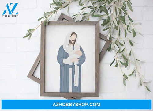 Forever In The Arms Of Jesus Canvas And Poster, Canvas Painting, Wall Decor Visual Art