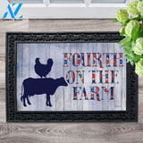 Fourth on the Farm Doormat - 18" x 30"