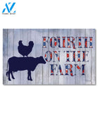 Fourth on the Farm Doormat - 18" x 30"