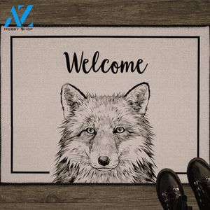 Fox Doormat Safari Animal Indoor And Outdoor Doormat Warm House Gift Welcome Mat Gift For Wildlife Animals Lovers Fox Lovers