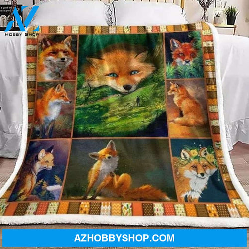 Fox Fleece Blanket