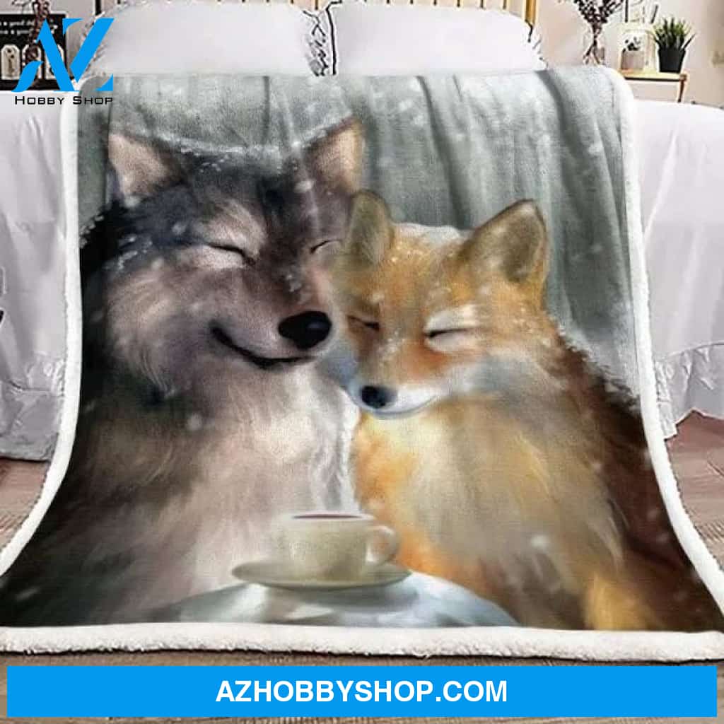Fox Fleece Blanket