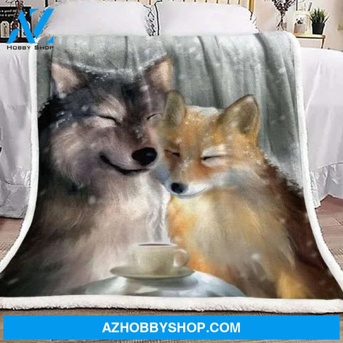 Fox Fleece Blanket