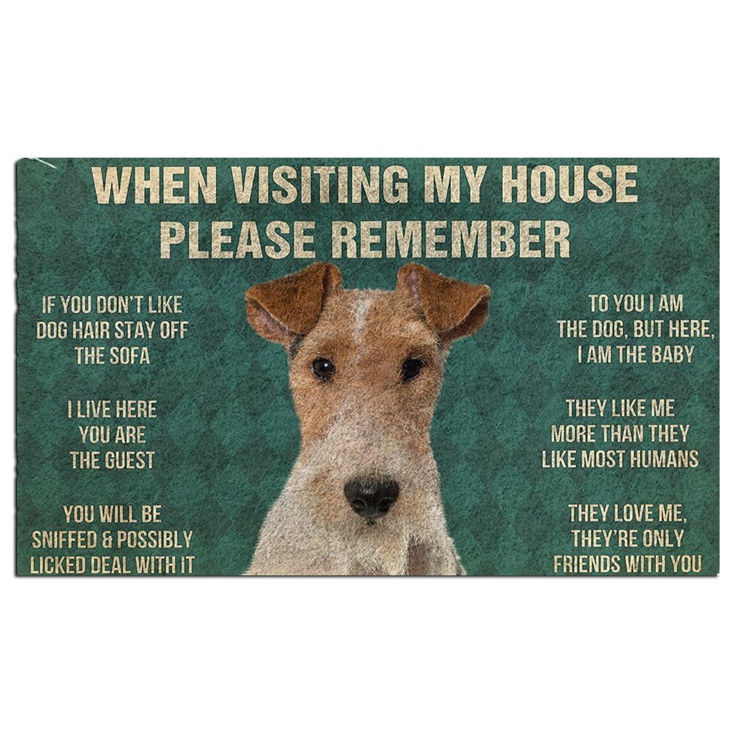 Fox Terrier's Rules Doormat