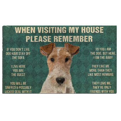 Fox Terrier's Rules Doormat