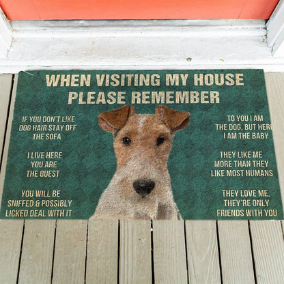 Fox Terrier's Rules Doormat
