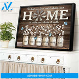 Framed Custom Canvas Print Personalized Names Family Gifts What We Love Most About Our Home Ohcanvas