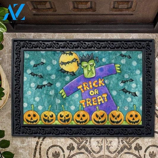 Frankenstein Trick or Treat Doormat - 18" x 30"