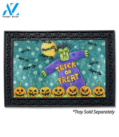 Frankenstein Trick or Treat Doormat - 18" x 30"