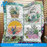 Free Hugs Succulent Fleece Blanket