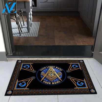 Freemason Doormat, Custom Doormat, Custom Lodge Name, Lodge Number, Your Name All Over Printed