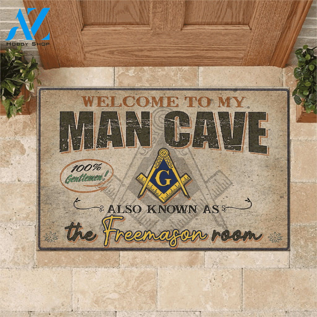 Freemasonry Doormat The Freemason Room | Welcome Mat | House Warming Gift