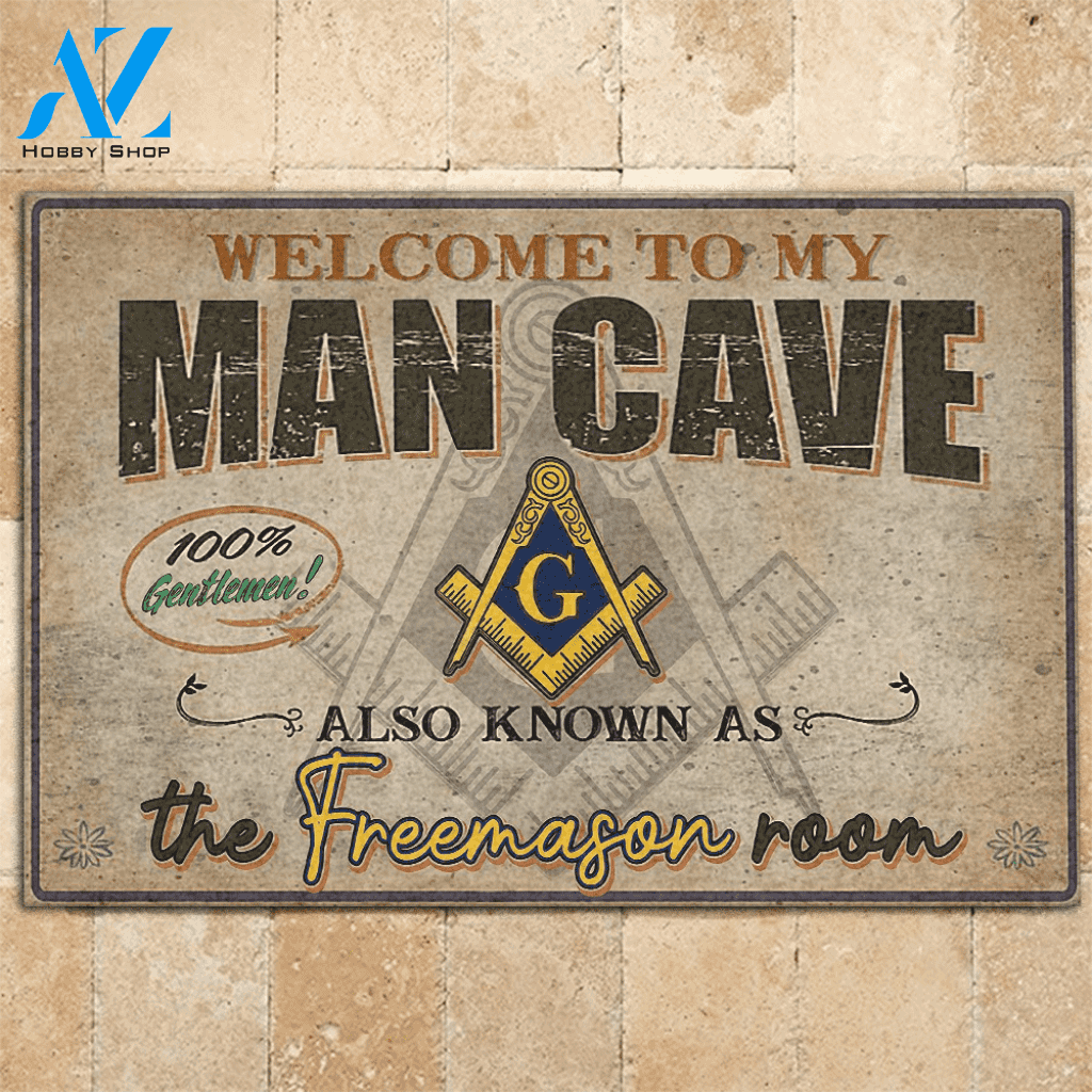 Freemasonry Doormat The Freemason Room | Welcome Mat | House Warming Gift