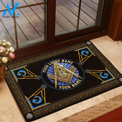 Freemasonry Masonic Doormat, Custom Doormat, Custom Lodge Name, Lodge Number