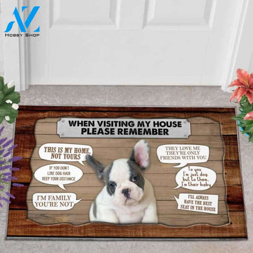 French Bulldog 1 Visiting My House Doormat
