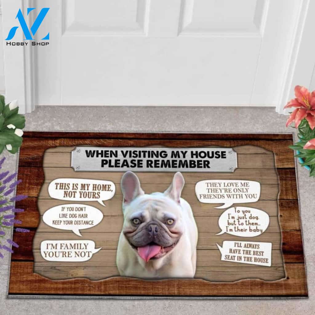 French Bulldog 2 Visiting My House Doormat