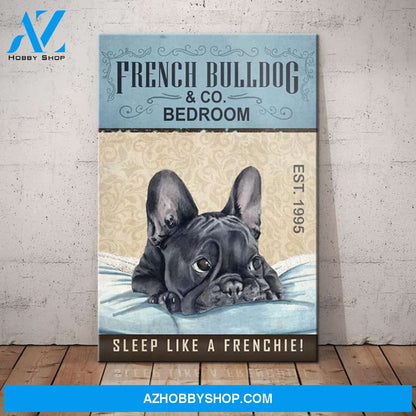 French Bulldog Bedroom Company Canvas Wall Art, Wall Decor Visual Art