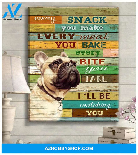 French Bulldog Canvas - Hanging Art For Living Room