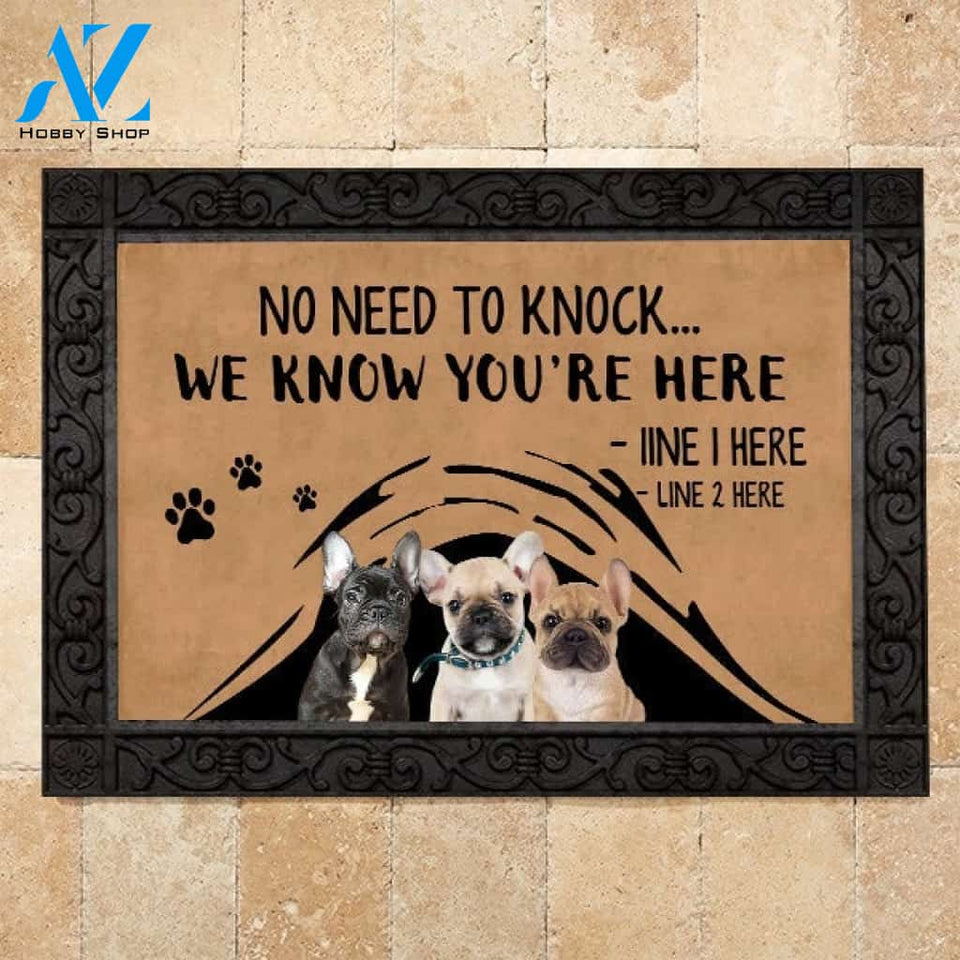 French bulldog M288 Custom Doormat All Over Printed (6228)