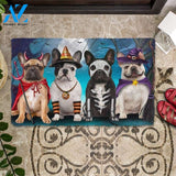 French Bulldog Halloweenn Funny Doormat Gift For Dog Lovers Birthday Gift Home Decor Warm House Gift Welcome Mat Halloween Decor