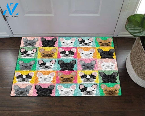French Bulldog Home Decor Doormat - Welcome Mat - House Warming Gift
