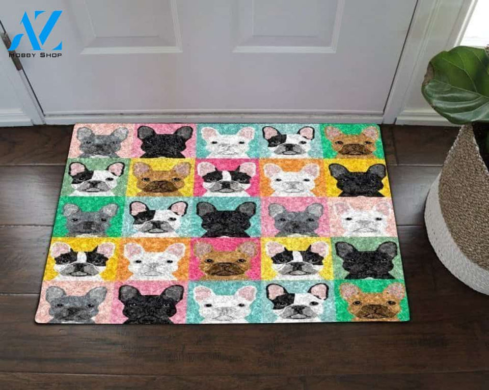 French Bulldog Home Decor Doormat - Welcome Mat - House Warming Gift