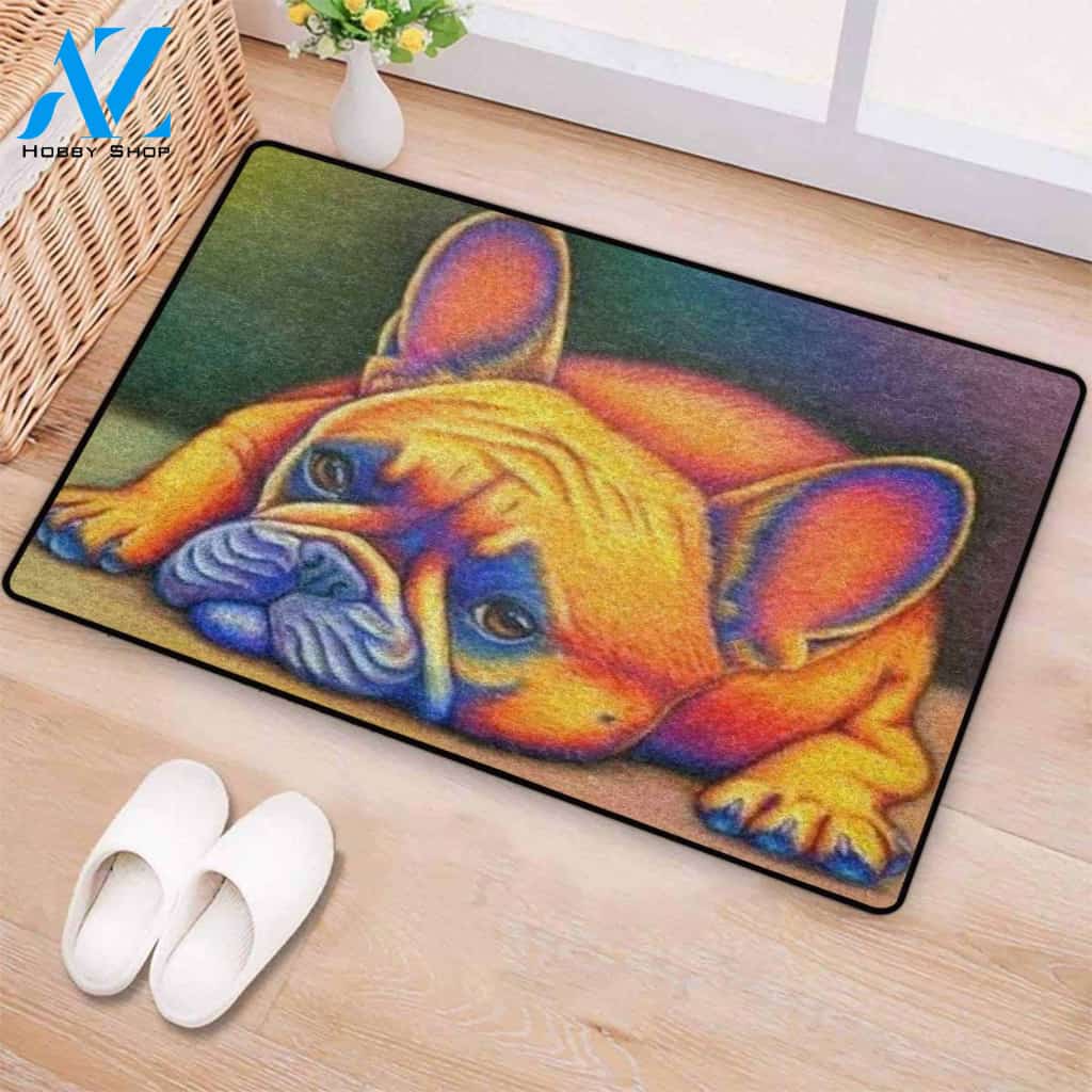 French Bulldog Home Decor Doormat - Welcome Mat - House Warming Gift