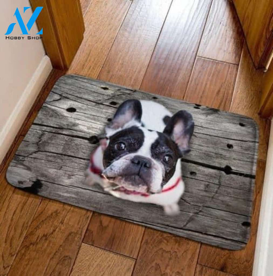 French Bulldog I Know You There Doormat