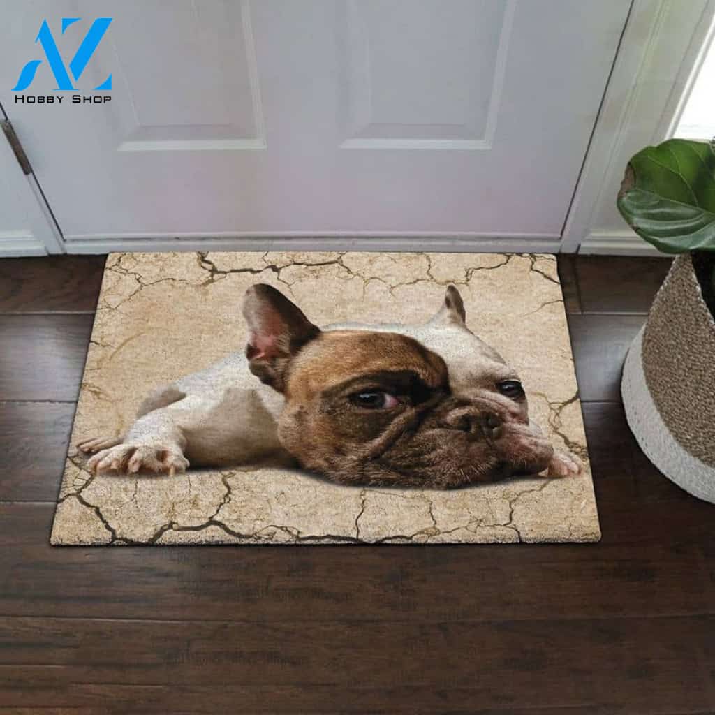 French Bulldog Miss U My French Bulldog Doormat