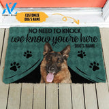 Gearhumans Gearhuman 3D French Bulldog We Know Youre Here Custom Name Doormat