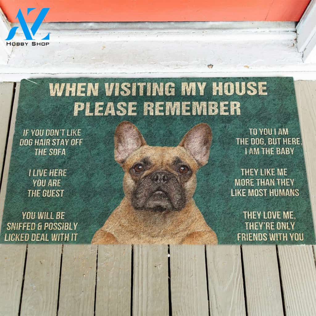 French Bulldog's Rules Doormat