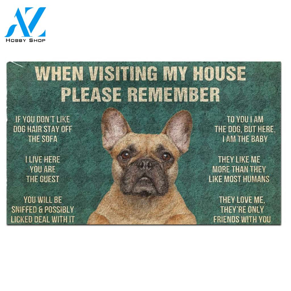 French Bulldog's Rules Doormat