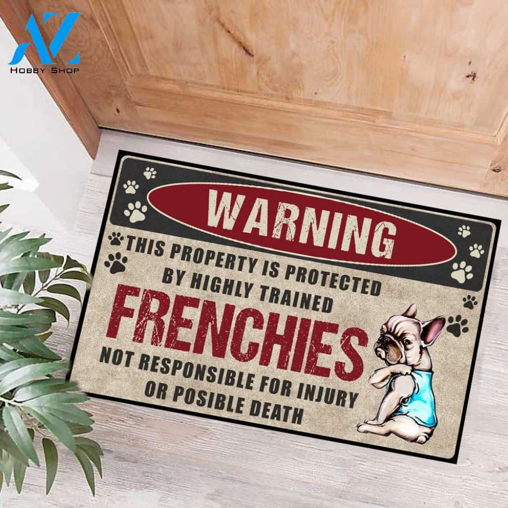 Frenchies Doormat Gift | Welcome Mat | House Warming Gift