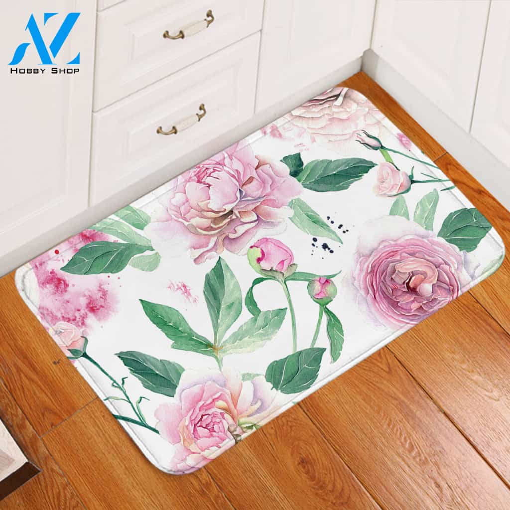 Fresh Rose Door Mat
