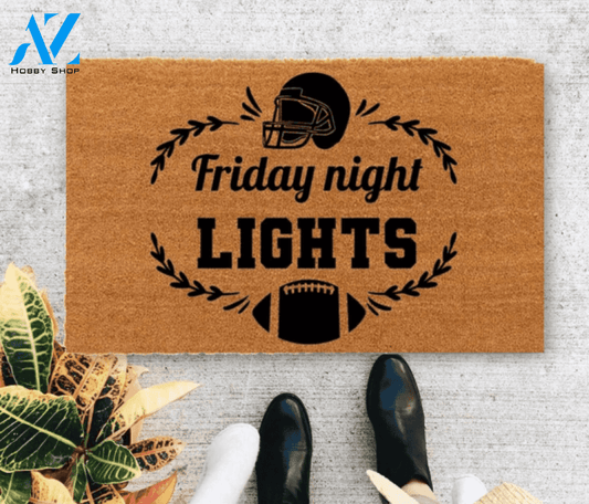 Friday Night Funny Football Indoor And Outdoor Doormat Gift For Football Lovers Birthday Gift Decor Warm House Gift Welcome Mat