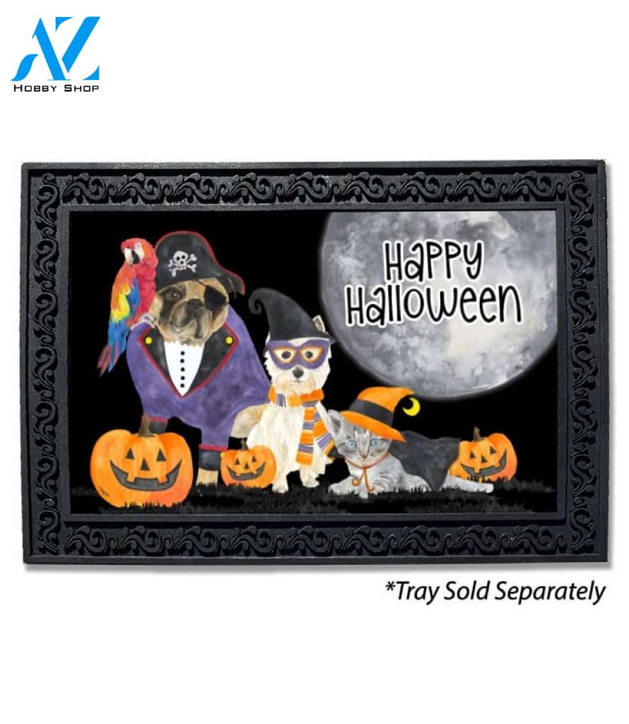 Fright Night Dog Friends Doormat - 18" x 30"