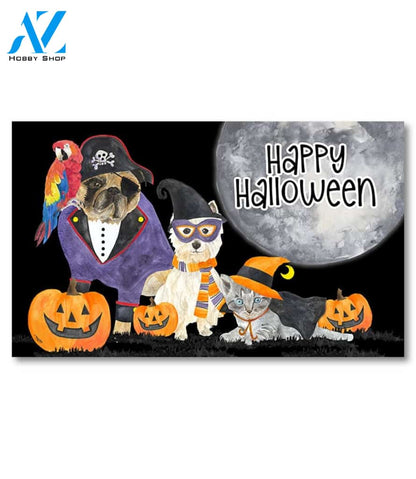 Fright Night Dog Friends Doormat - 18" x 30"