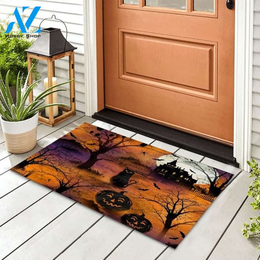 Frightful Night Halloween Indoor And Outdoor Doormat Gift For Friend Family Halloween Decor Warm House Gift Welcome Mat