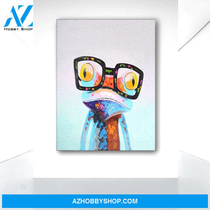 Frog Abstract Canvas Print Wall Art - Matte Canvas