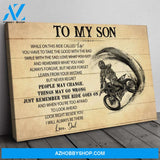 Gift For Son From Dad, Motocross Son Gift, On This Ride Dirt Bike Canvas