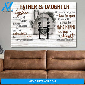 Gift For Dad From Daughter Country Life Barn Canvas