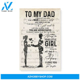 Gift for Dad from daughter Dad and daughter gift Sheet Music Canvas