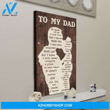 Gift For Dad From Daughter I Learned Canvas