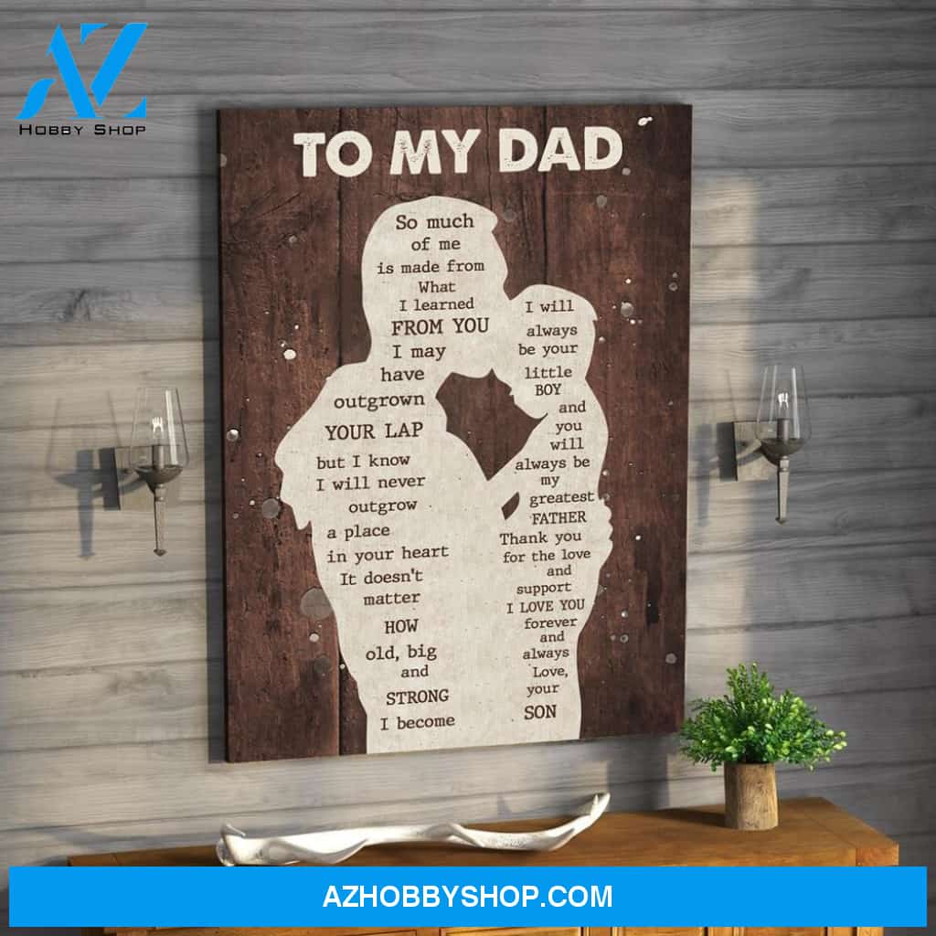 Gift For Dad From Son I Learned Canvas