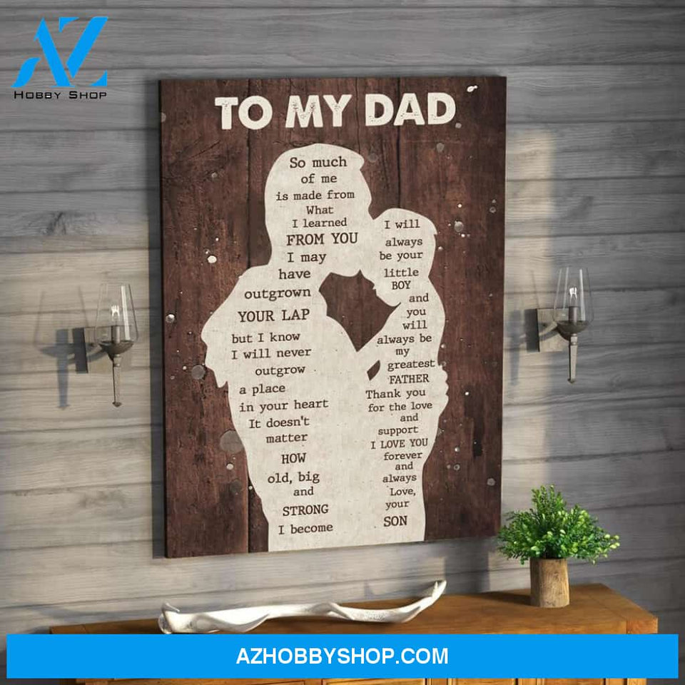 Gift For Dad From Son I Learned Canvas