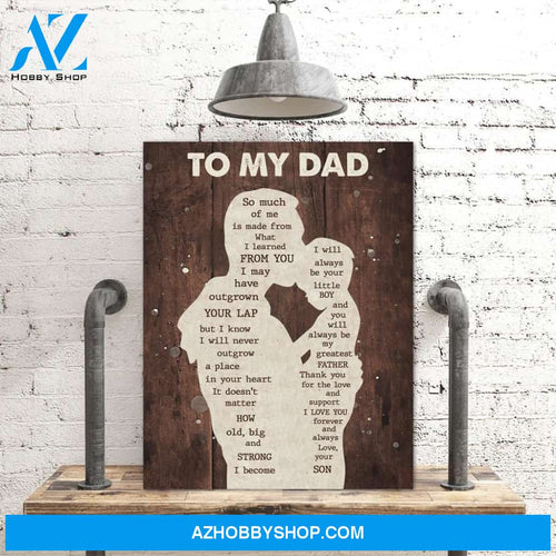 Gift For Dad From Son I Learned Canvas