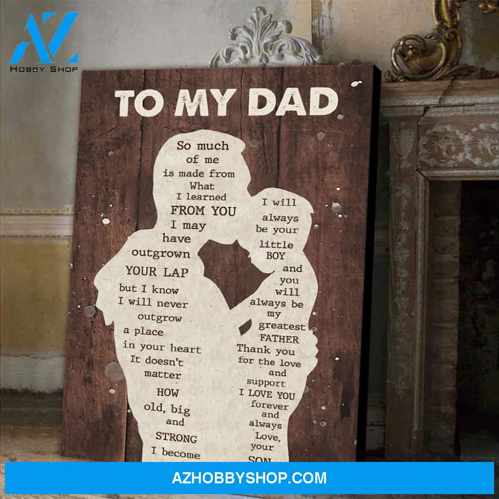 Gift For Dad From Son I Learned Canvas