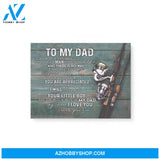 Gift For Dad From Son You Are Appreciated Fishing Canvas
