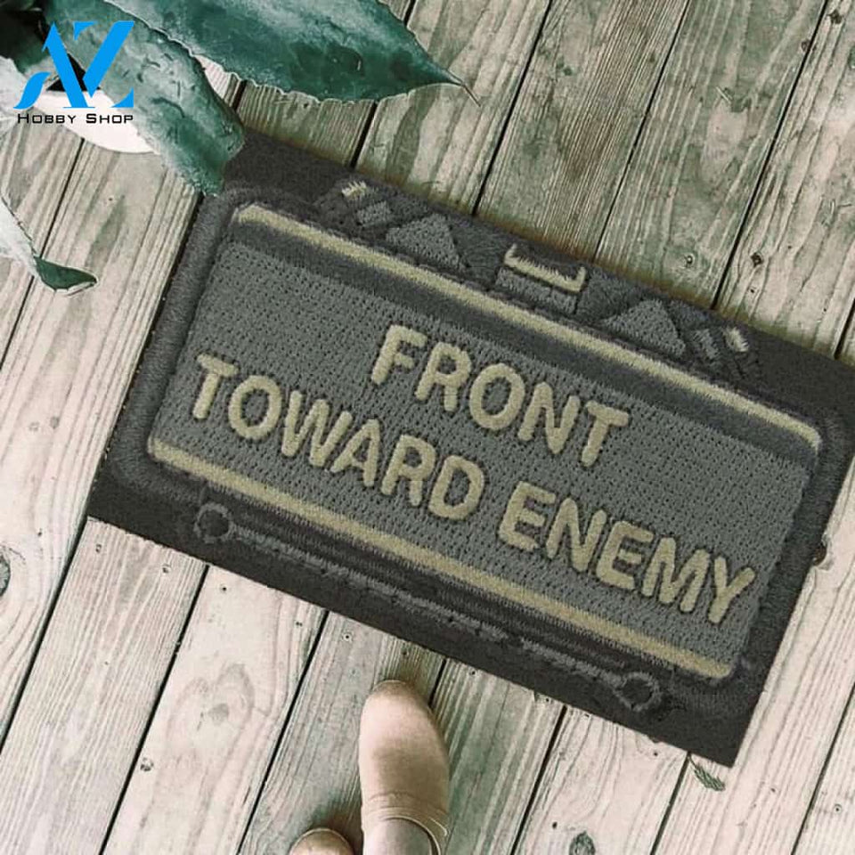 Front toward enemy Doormat | Welcome Mat | House Warming Gift