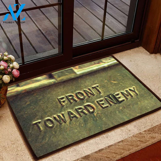Front Toward Enemy Doormat | Welcome Mat | House Warming Gift | Christmas Gift Decor